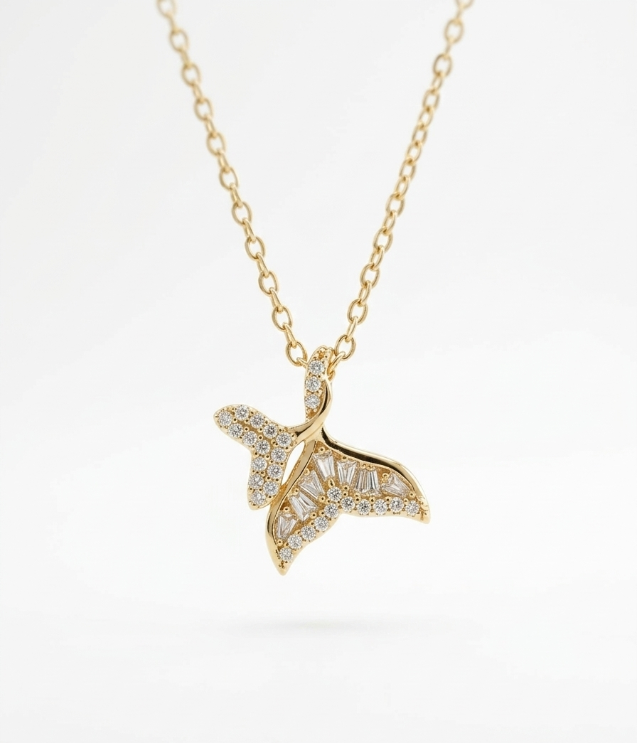 Celestia Wing Diamond Necklace