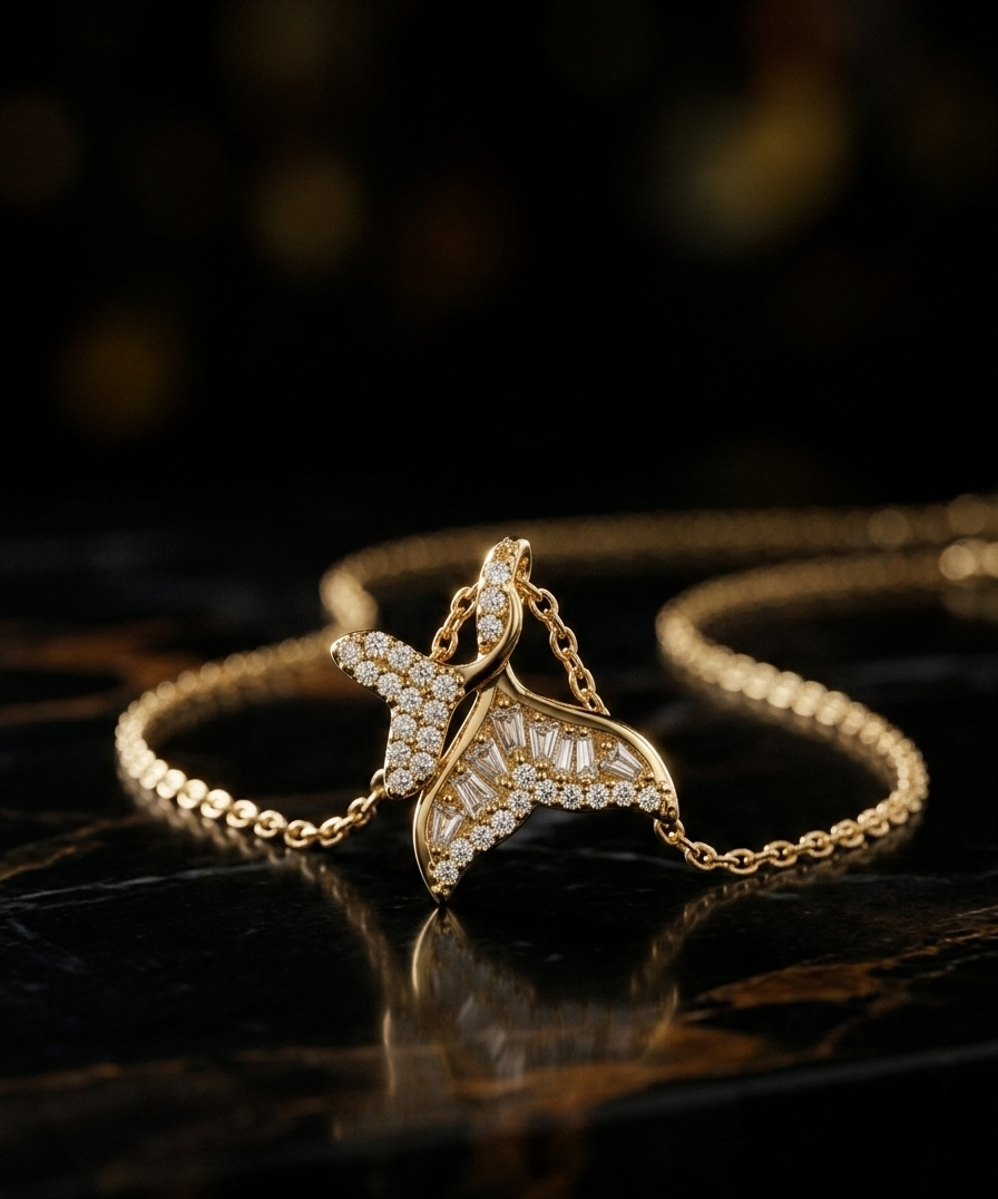 Celestia Wing Diamond Necklace