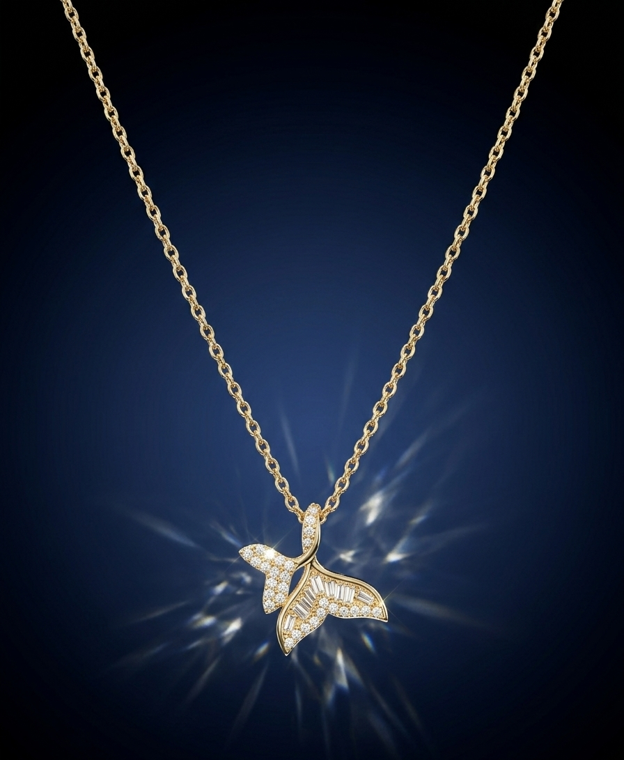 Celestia Wing Diamond Necklace