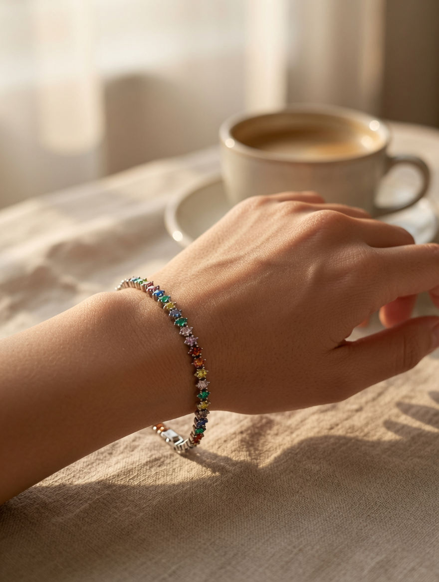 Aurora Prism Tennis Bracelet