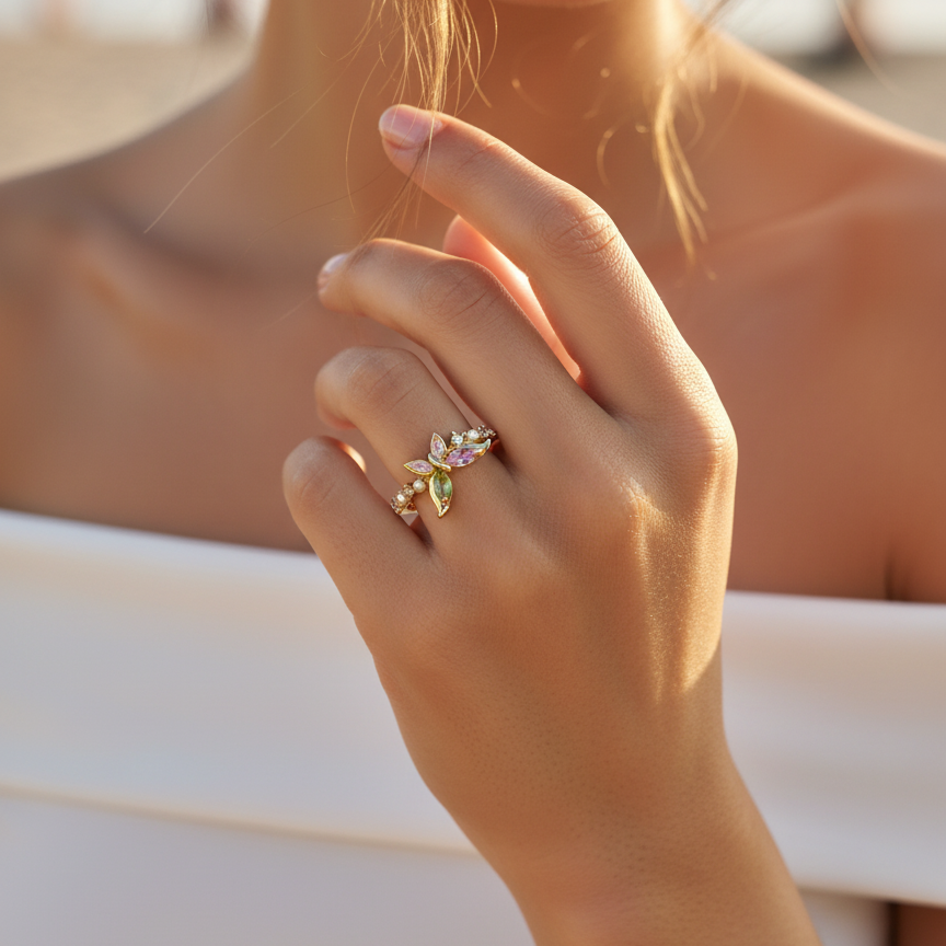 Butterfly Garden Ring - VITTAM