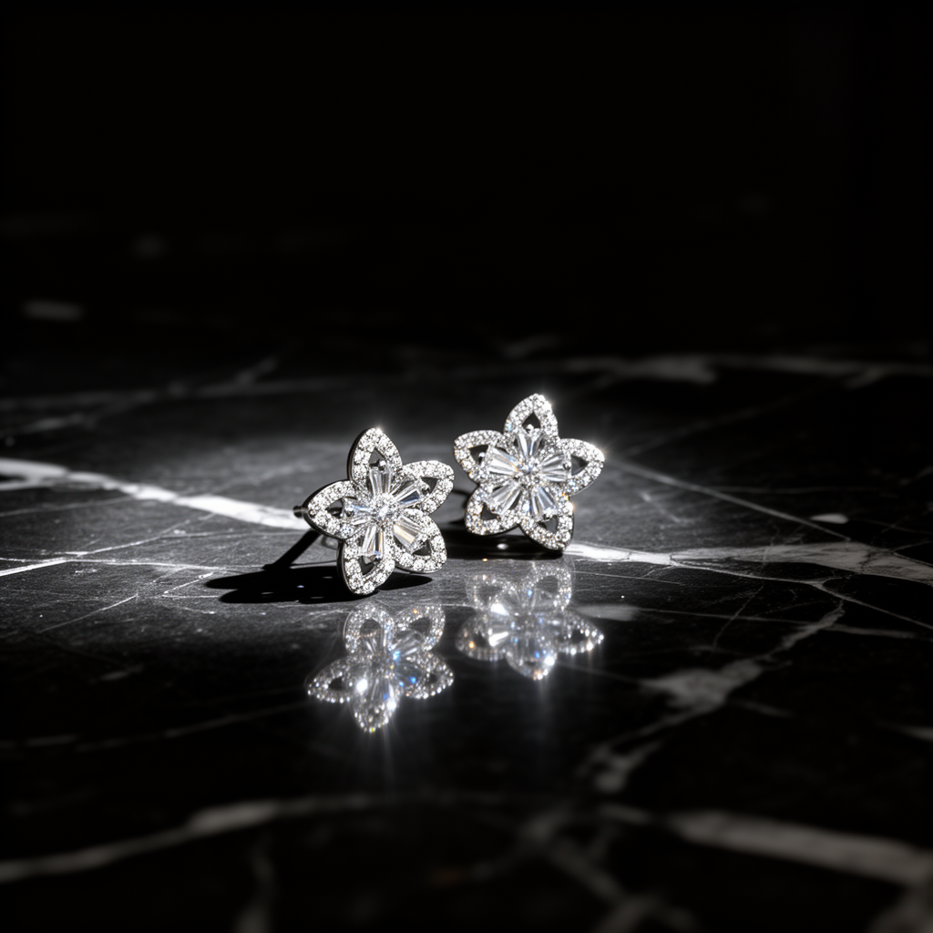 Blooming Radiance Diamond Earrings - VITTAM