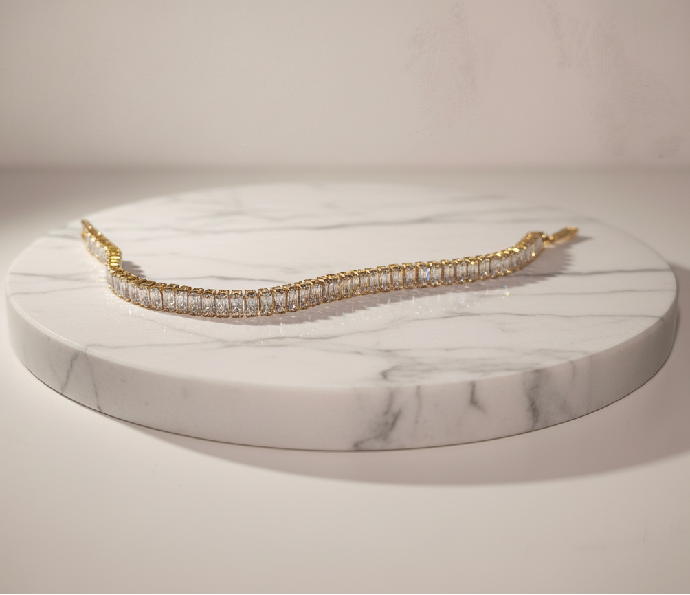Linear Radiance Baguette Diamond Bracelet