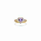 Amora Heart Halo Ring - VITTAM